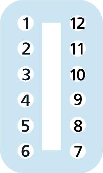 ET, female, straight, 12 poles, ET, male, straight, 12 poles, Mobile Automation