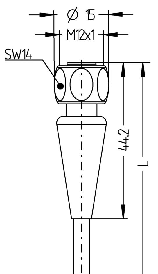 M12, female, straight, 5 poles, M12, male, straight, 5 poles, Food & Beverage