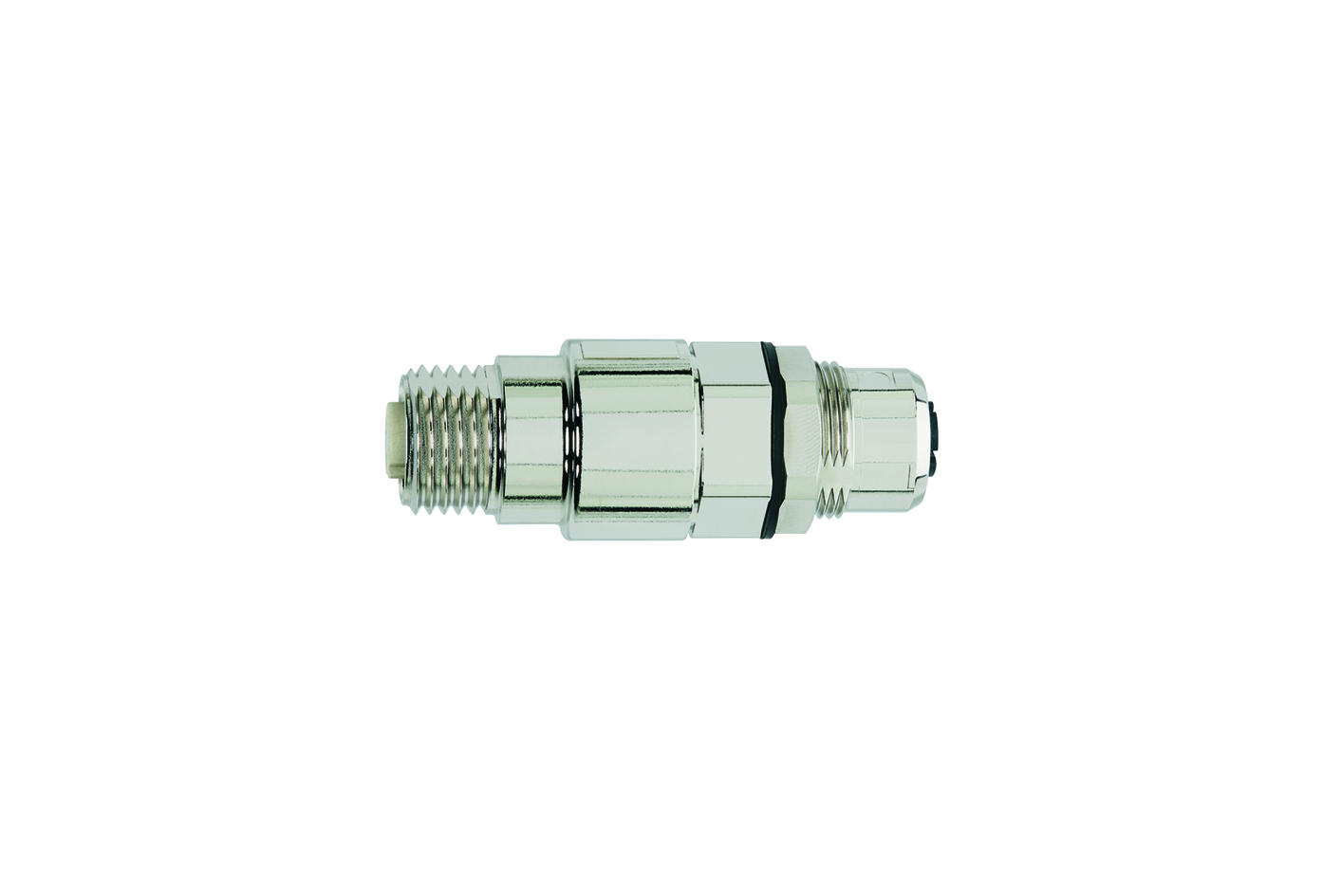 Adapter, M12, female, straight, 8 poles, X-coded, M12, female, straight, 8 poles, X-coded, shielded, Industrial Ethernet
