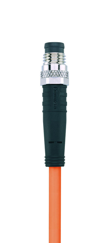 M8, male, straight, 4 poles, sensor-/actuator cable