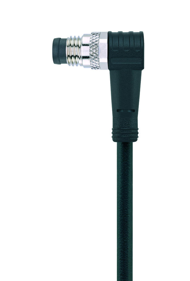 M8, male, angled, 5 poles, sensor-/actuator cable