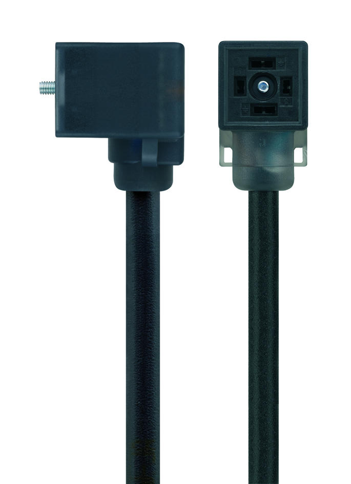 Valve connector, housing style CI, 2+PE, sensor-/actuator cable
