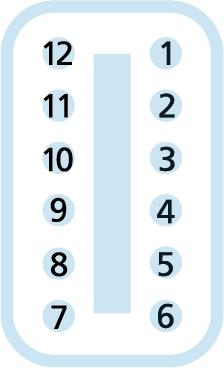 ET, male, straight, 12 poles, Mobile Automation