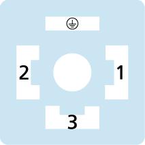 Valve connector, housing style A, 3+PE, sensor-/actuator cable