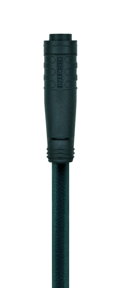 Ø8mm snap, female, straight, 4 poles, Ø8mm snap, male, straight, 4 poles, sensor-/actuator cable