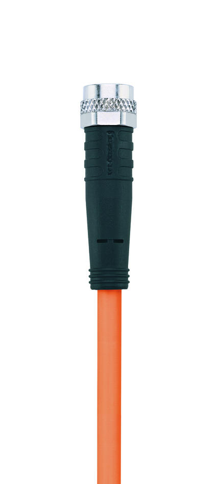 M8, female, straight, 3 poles, sensor-/actuator cable