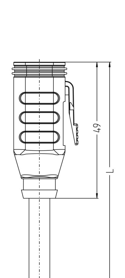 ET, female, straight, 6 poles, ET, male, straight, 6 poles, Mobile Automation