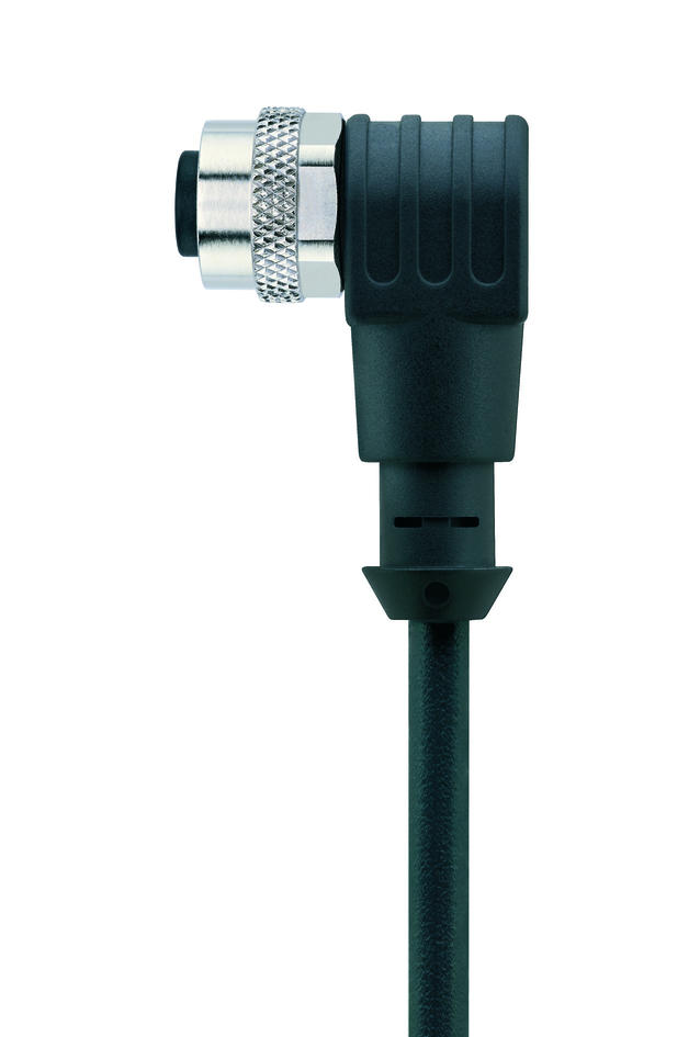 M12, female, angled, 12 poles, sensor-/actuator cable