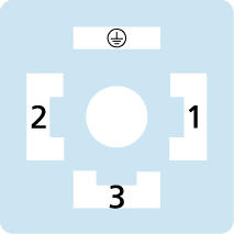 阀连接器, 防护类型 A, 3+PE, M12, 公头, 弯型, 4+PE, 线芯连接, 传感器/执行器电缆