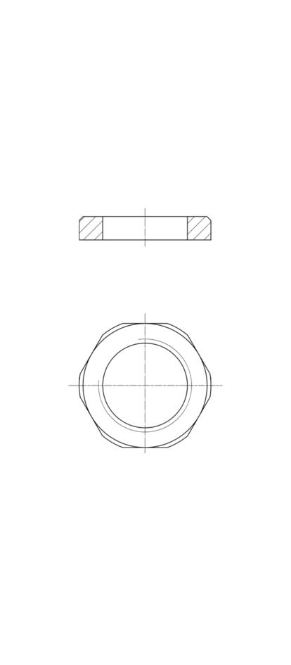 Spare nuts for receptacle, M12, A/F16