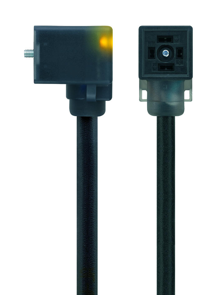 Ventilstecker, Bauform C, 2+PE gebrückt, Z-Diode, Sensor-/Aktorleitung