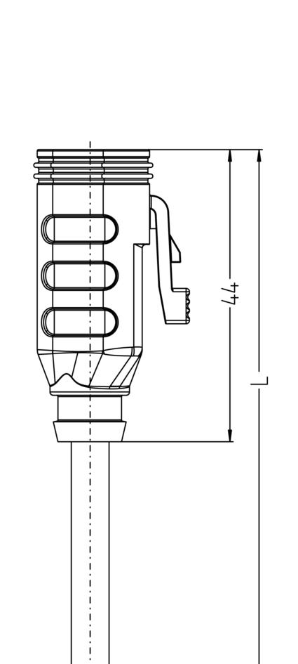 ET, female, straight, 3 poles, with protection circuit, with LED, Mobile Automation