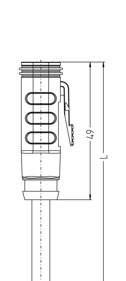 ET, female, straight, 4 poles, ET, male, straight, 4 poles, Mobile Automation