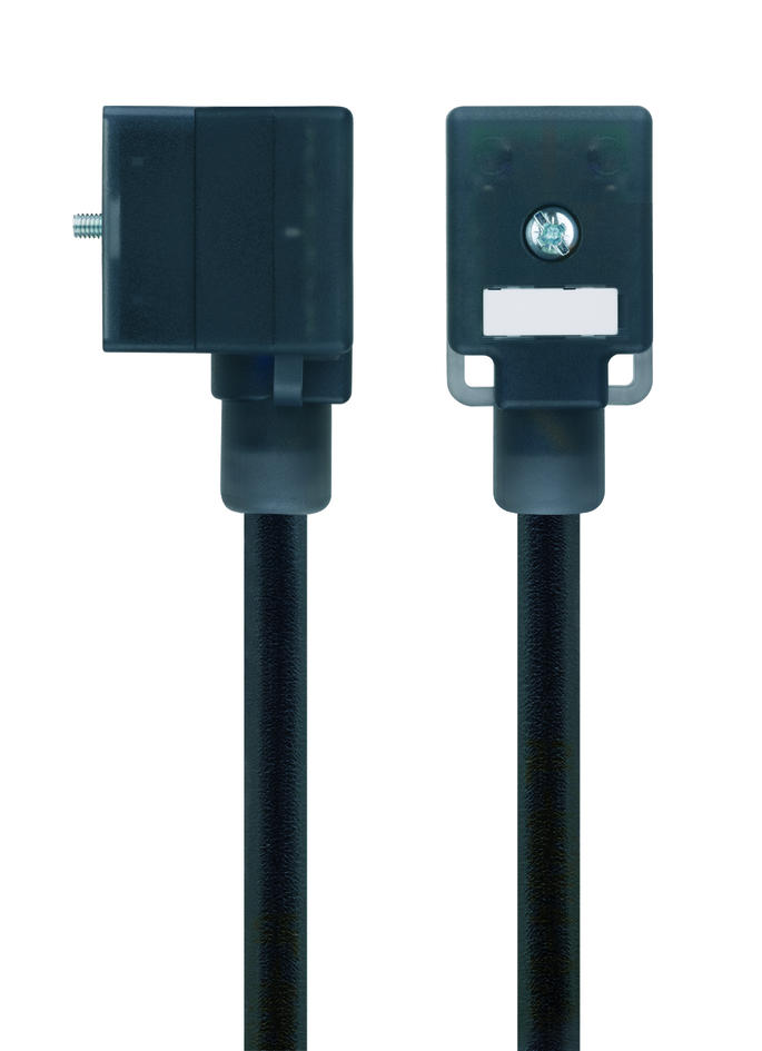 Valve connector, housing style B, 2+PE, sensor-/actuator cable