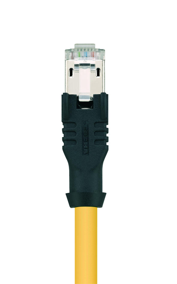 RJ45, male, straight, 8 poles, RJ45, male, straight, 8 poles, shielded, Industrial Ethernet 100 MBit/s