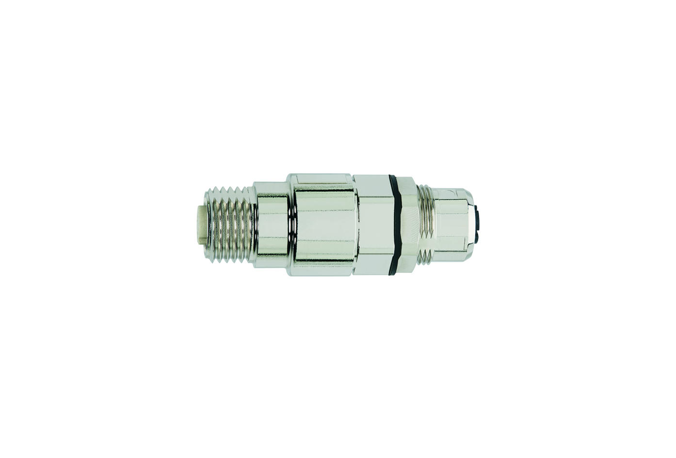 Adapter, M12, female, straight, 8 poles, X-coded, M12, female, straight, 4 poles, D-coded, shielded, Industrial Ethernet