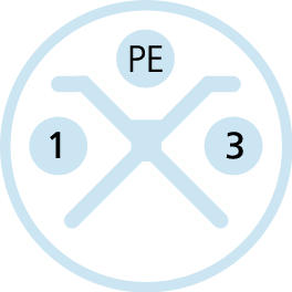 M12, Buchse, gewinkelt, 2+PE, S-codiert, M12, Stecker, gewinkelt, 2+PE, S-codiert, POWER